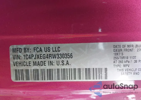 2024 Jeep Wrangler 4-Door Sahara 4X4 from USA, damaged, VIN 1C4PJXEG4RW330356